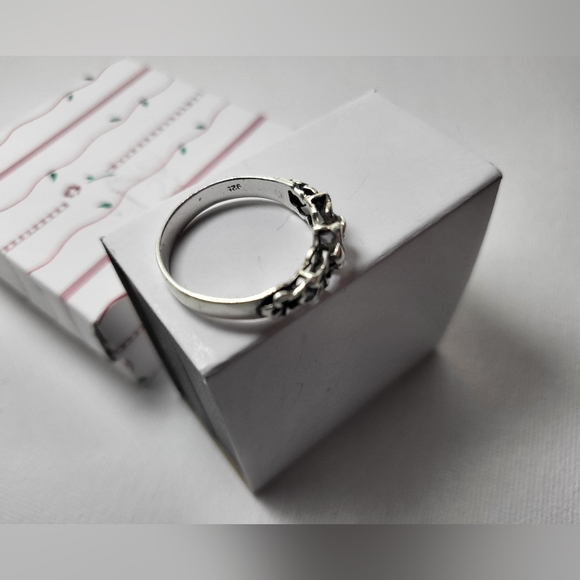 Plumeria .925 Sterling Silver Ring - Picture 8 of 14